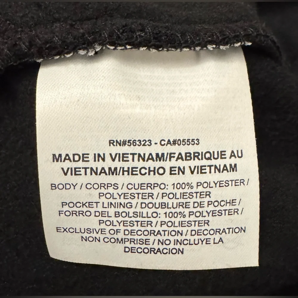 Nike Black and White Therma-FIT Hoodie with Scribble Swoosh + Dri-FIT - Large